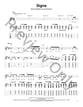 Signs Guitar and Fretted sheet music cover